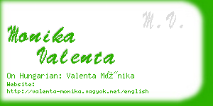 monika valenta business card